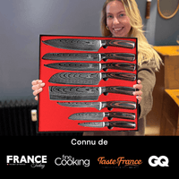 Set de couteaux Premium (+ bloc à couteaux & aiguiseur GRATUIT)