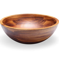 Set de Saladiers en Bois d'Acacia – 3 Bols avec Couverts à Salade