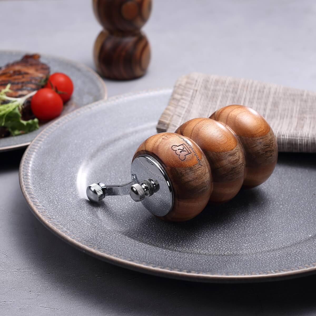 Salière & Moulin à Poivre – Set de 2 en Bois d'Acacia