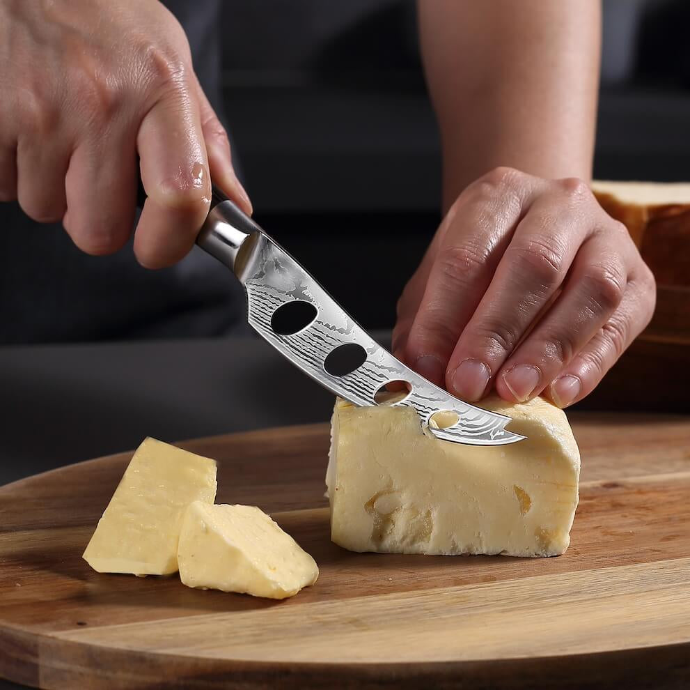 Trio Fromage : 2 Couteaux à Fromage & Trancheuse à Fromage