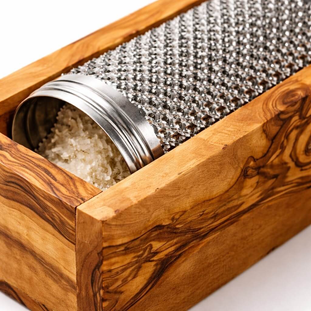 Râpe à Parmesan en Bois d'Olivier - Grande