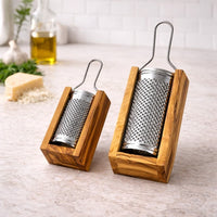 Râpe à Parmesan en Bois d'Olivier - Petite