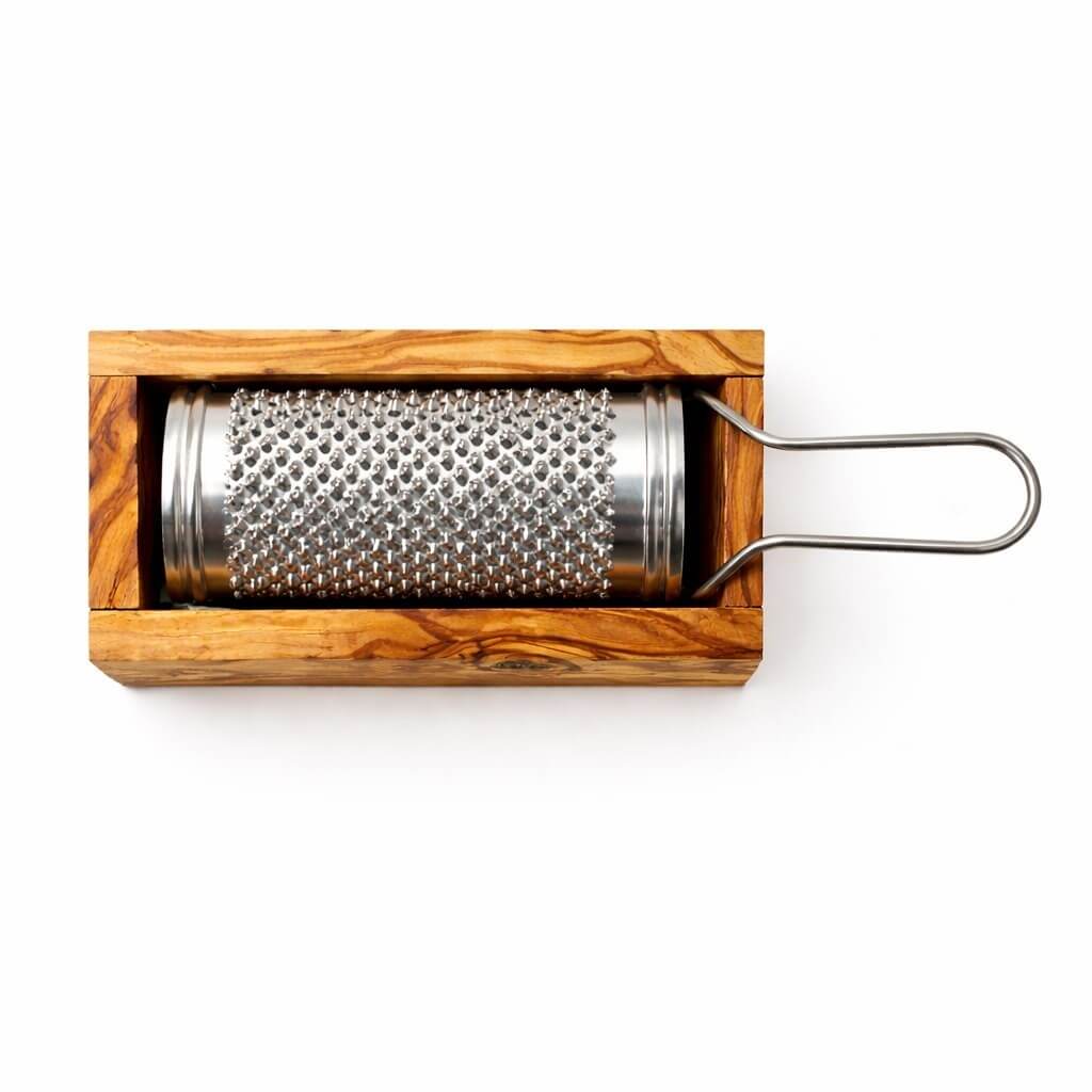 Râpe à Parmesan en Bois d'Olivier - Petite