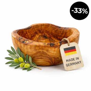 Bol en Bois d'Olivier - Bord Rustique (Ø 14 cm)