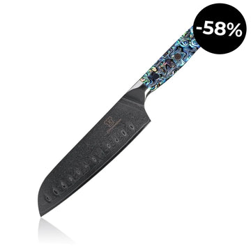 Couteau Santoku Damas Sheru