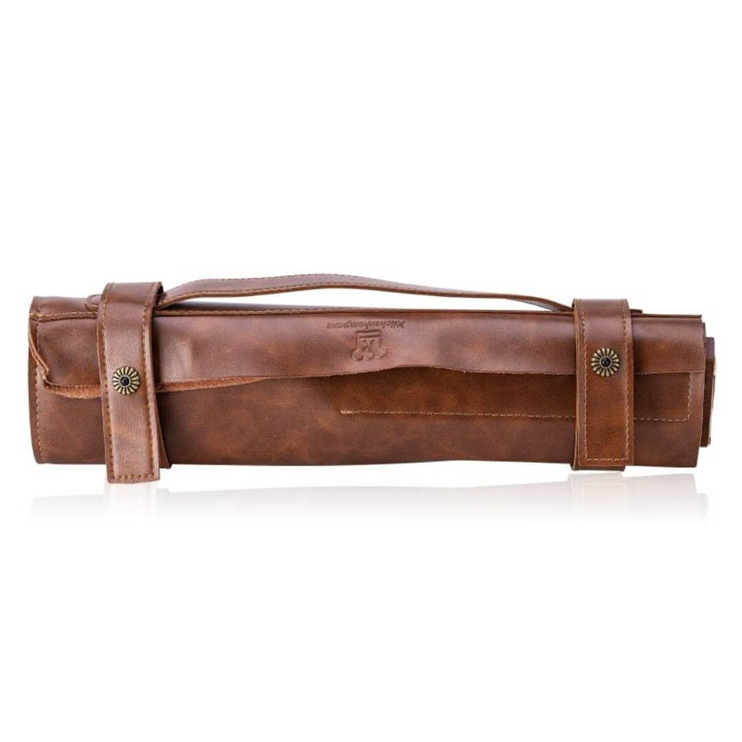 Étui en Cuir pour Set de Couteaux