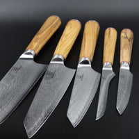 Mokuzai Messerset 5-teilig
