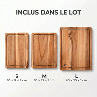 Set de 3 Planches à Découper Akashia