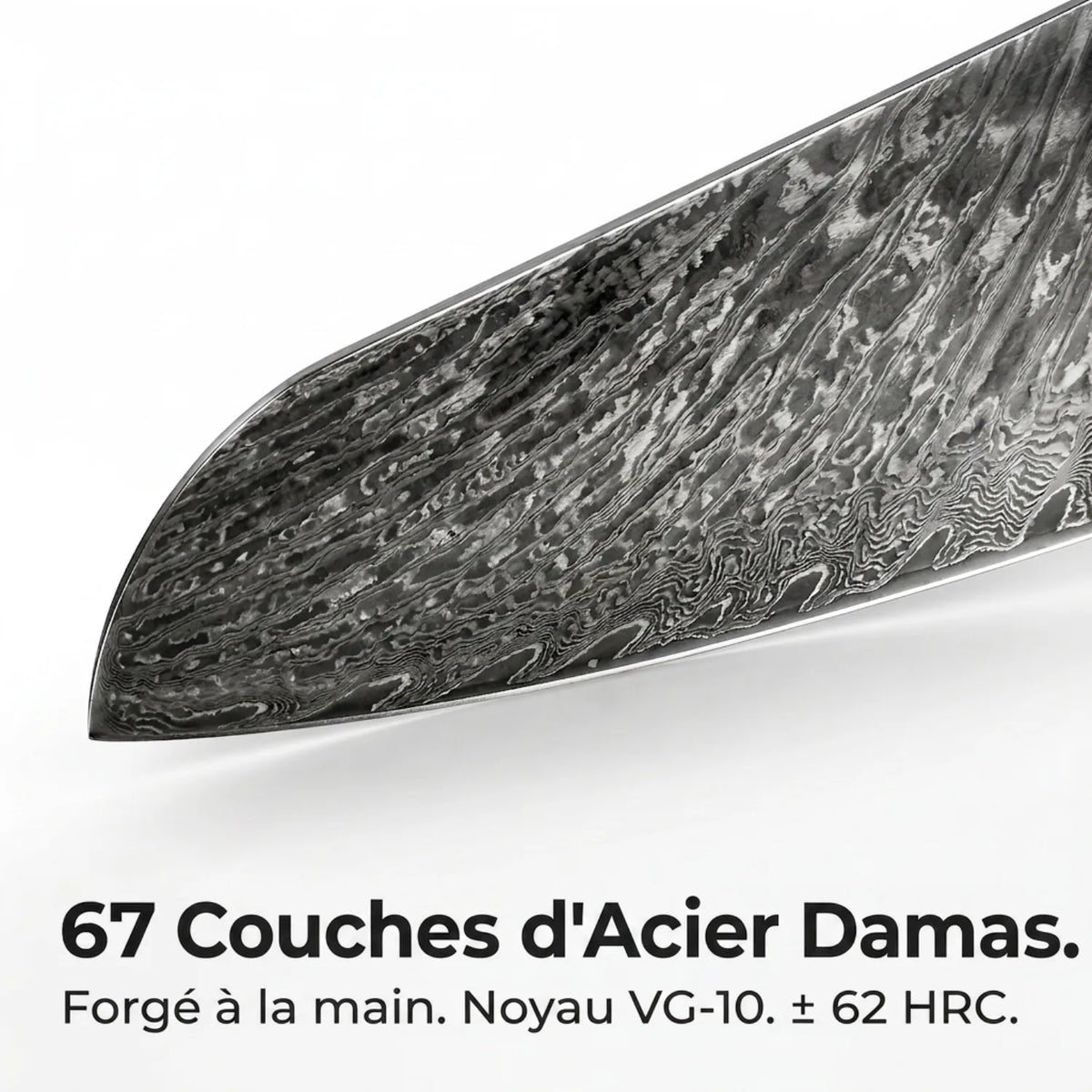 Couteau Santoku Damas Aoki