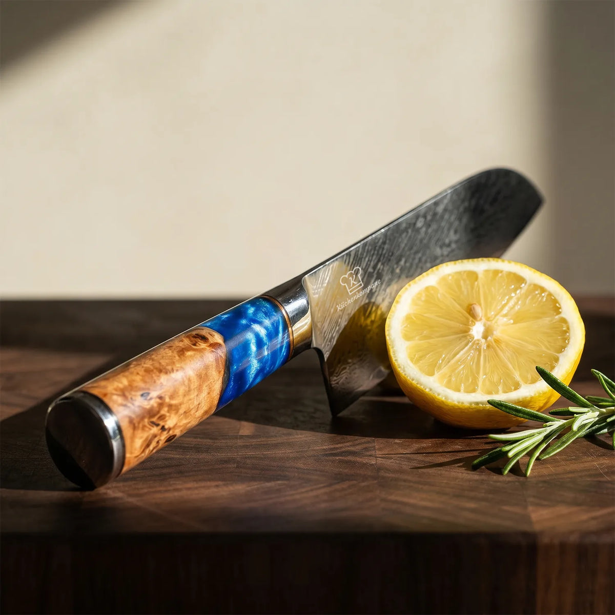Couteau Santoku Damas Aoki