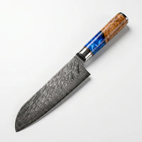 Couteau Santoku Damas Aoki