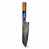 Couteau Santoku Damas Aoki