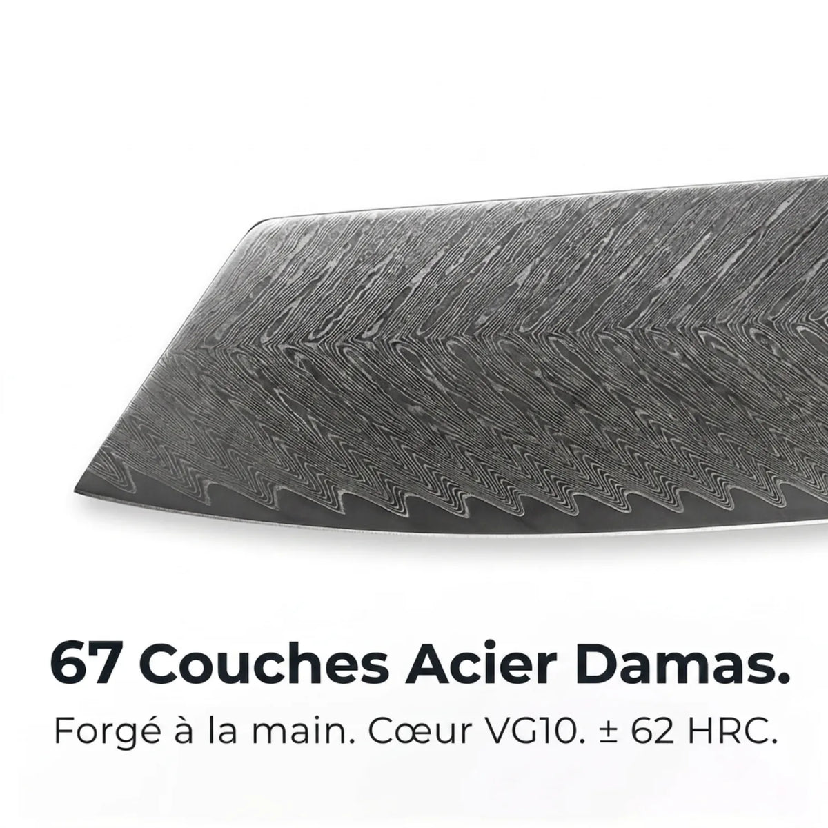 Couteau Nakiri Damas Kiiro