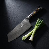 Couteau Nakiri Damas Kiiro
