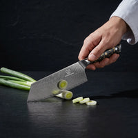 Couteau Nakiri Damas Kiiro