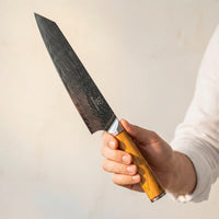 Couteau Santoku Damas Mokuzai
