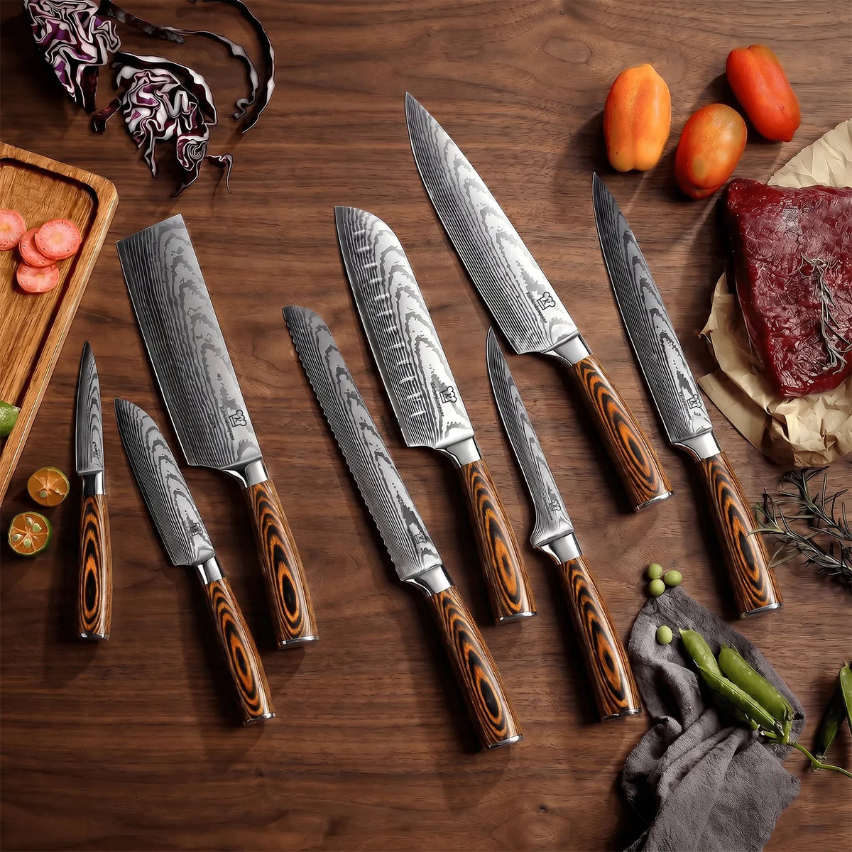 Set de Couteaux Akarui Premium 8 pièces