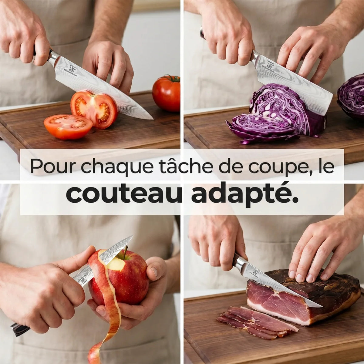 Set de Couteaux Asiatique Premium 8 pièces