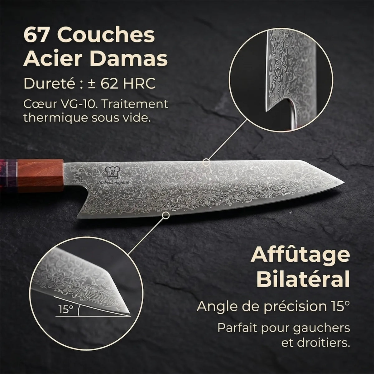Set de Couteaux Damas Gyuto | Édition Limitée