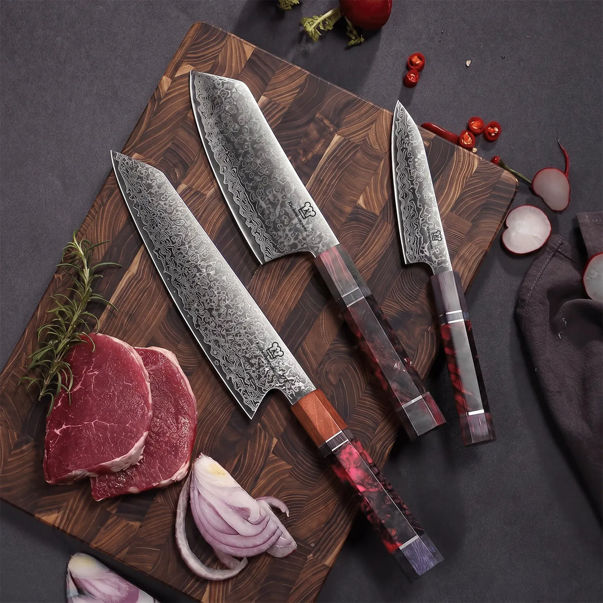 Set de Couteaux Damas Gyuto | Édition Limitée