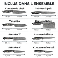 Set de Couteaux Kumai 8 pièces