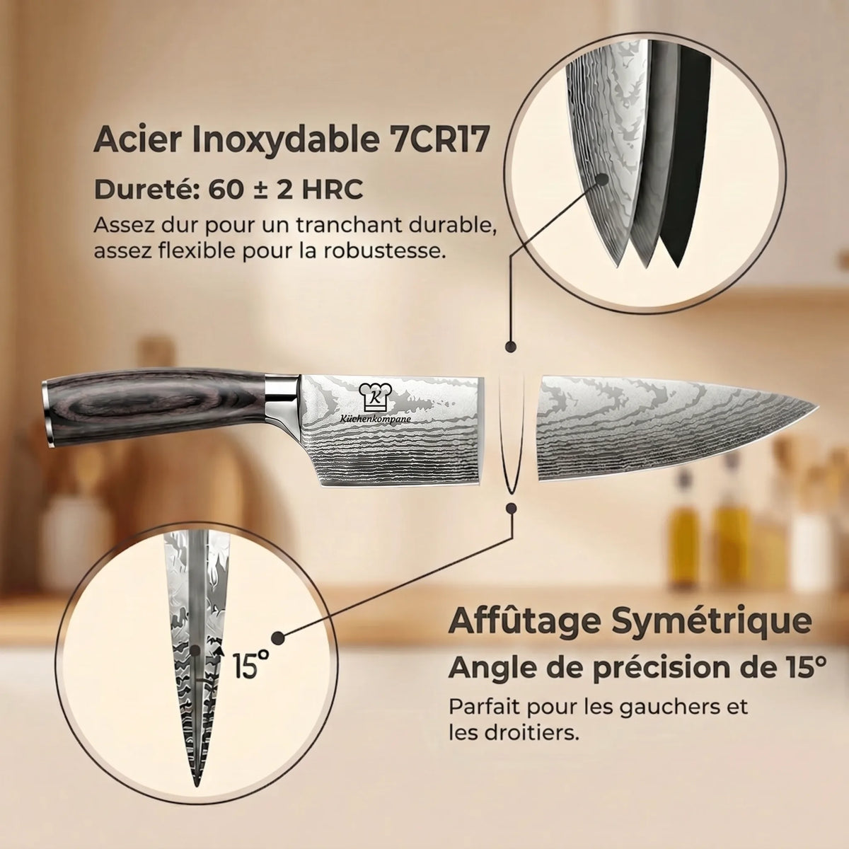 Set de Couteaux Kurai Premium 8 pièces