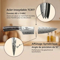 Set de Couteaux Kurai Premium 8 pièces