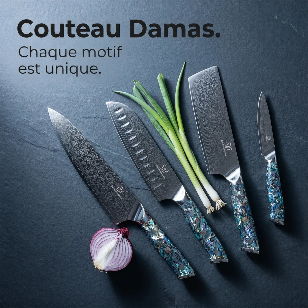 Set de Couteaux Damas Sheru