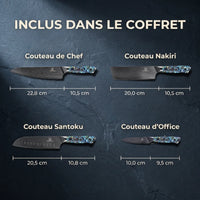 Set de Couteaux Damas Sheru