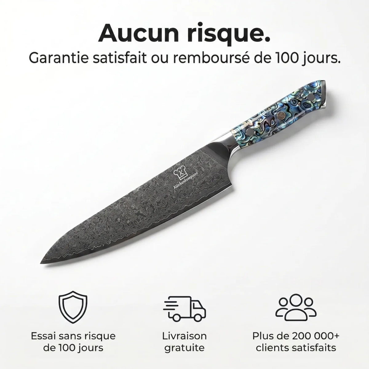 Couteau de Chef Damas Sheru