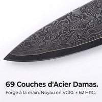 Couteau Petty Damas Sheru