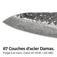 Couteau de Chef Damas Shikku