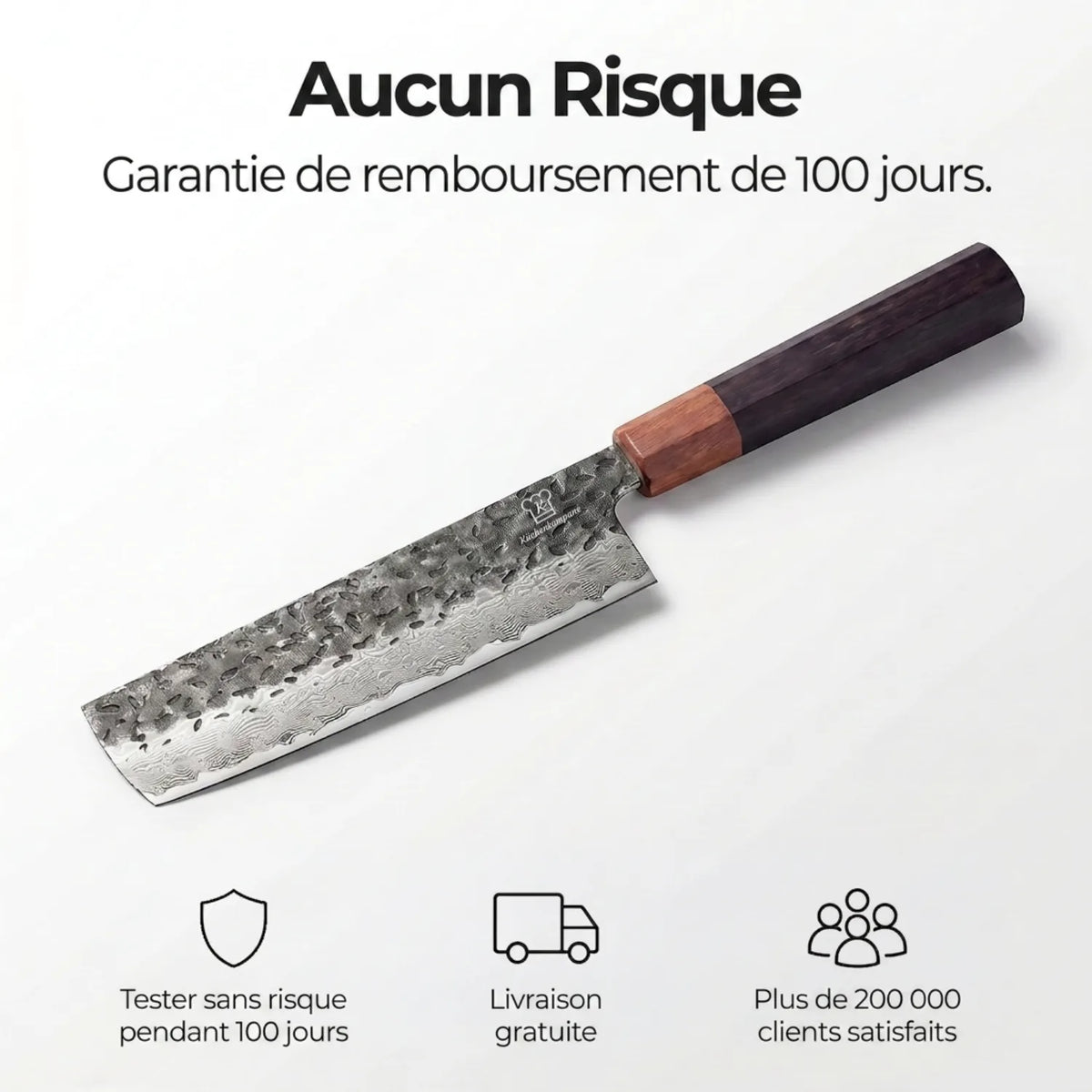 Couteau Nakiri Damas Shikku
