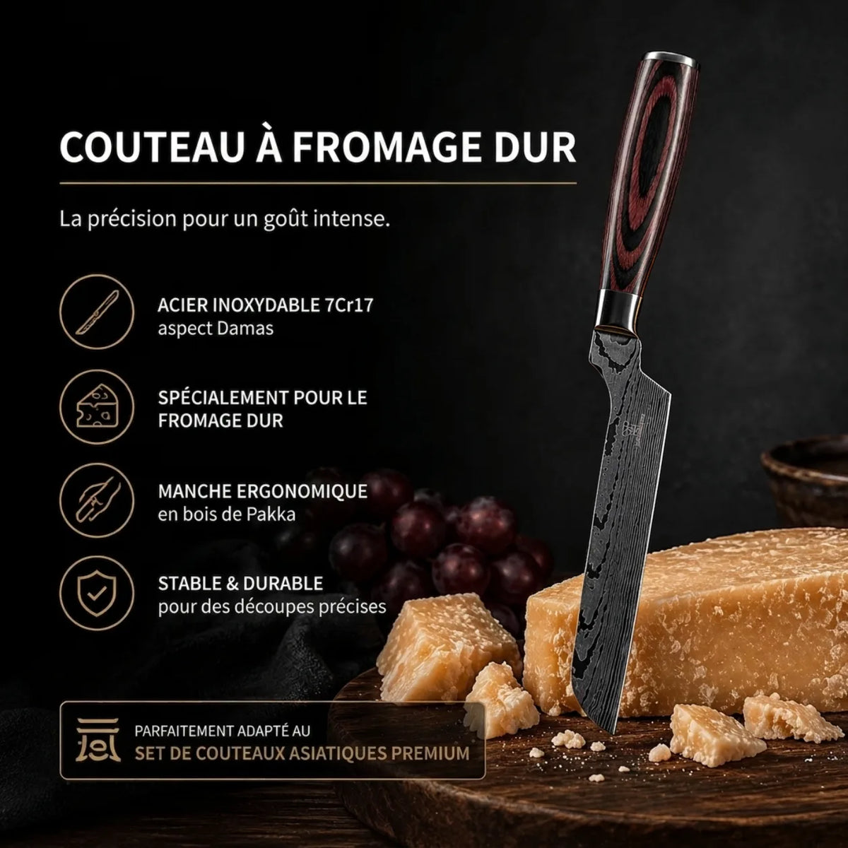 Couteau à Fromage Dur