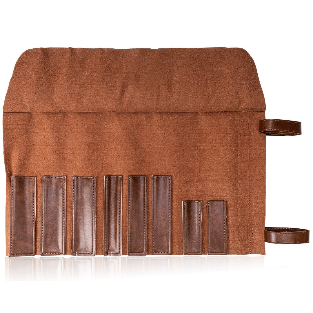 Étui en Cuir pour Set de Couteaux